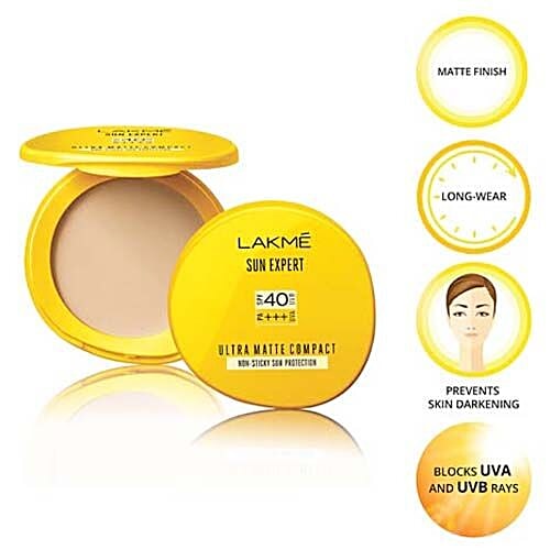 Lakme Lakme Sun Expert Ultra Matte SPF 40 PA+++ Compact, 7 g, 7 g  