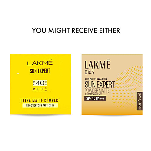 Lakme Sun Expert Ultra Matte SPF 40 Pa+++ Compact, 7 g  
