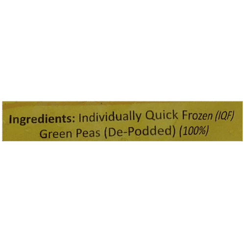Vadilal Quick Treat Frozen Food - Green peas, 200 g  