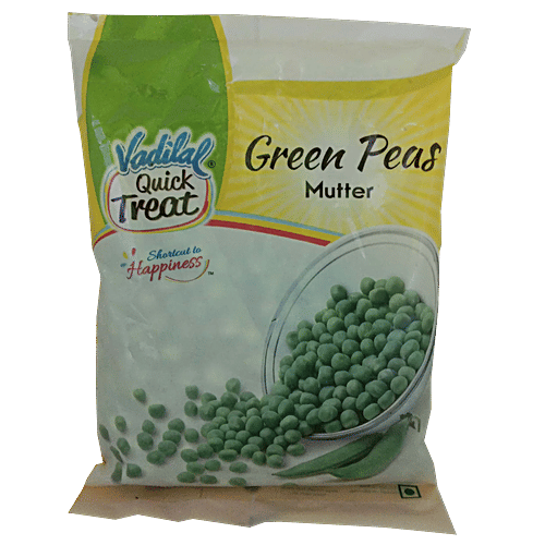 Vadilal Quick Treat Frozen Food - Green peas, 200 g  