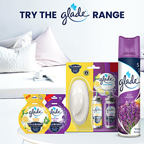 Glade Touch & Fresh Triple Refill Pack - Wild Lavender & Fresh Lemon, 3 pcs (Pack of 3) 10X Superior Freshness