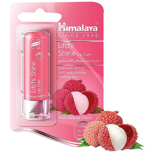Himalaya Litchi Shine Lip Care, 4.5 g  Natural Gloss, Soft & Young Looking Lips