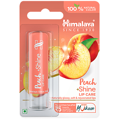 Buy Himalaya Lip Care Peach Shine 4.5 gm Online at Best Price. of Rs 120 bigbasket