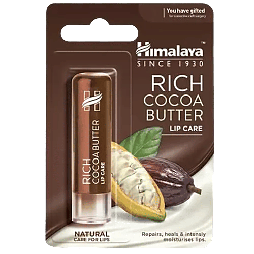 Himalaya Rich Cocoa Butter Lip Care, 4.5 g  Repairs & Heals Lips