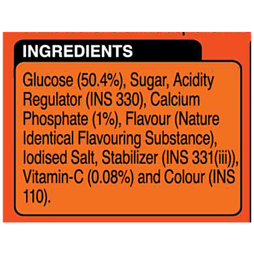 Dabur Glucoplus-C Instant Glucose - Juicy Orange Flavour, 250 g Energy Booster