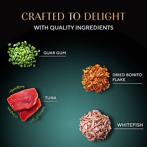 Sheba Rich Premium Adult (1+ Years) Wet Cat Food, Maguro & Bream Flavour, 35g, High-Moisture Wet Cat Food, 35 g  Tasty Flakes, No Artificial Colours or Preservatives