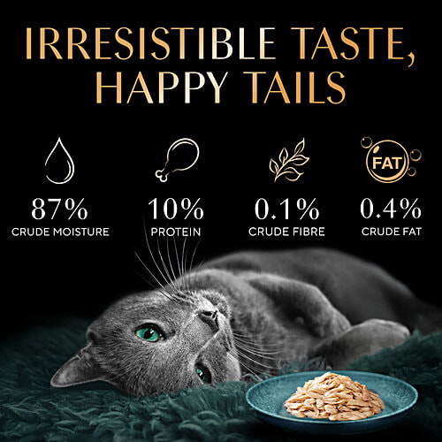 Sheba Rich Premium Adult (1+ Years) Wet Cat Food, Maguro & Bream Flavour, 35g, High-Moisture Wet Cat Food, 35 g  Tasty Flakes, No Artificial Colours or Preservatives