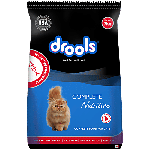 Drools Tuna & Salmon Complete Nutrition Food For Cats, 7 kg