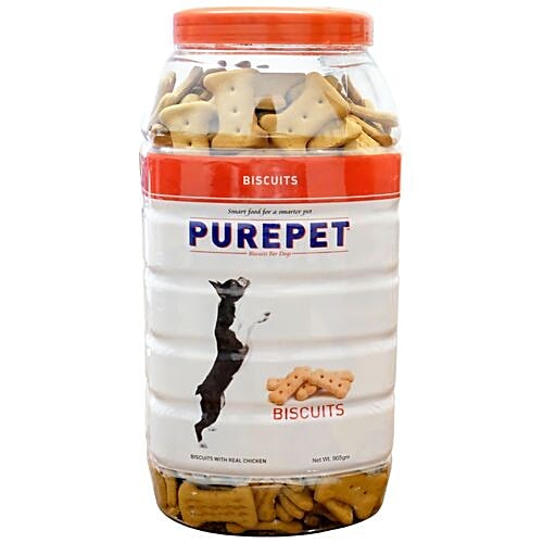 Purepet Chicken Flavour, Real Chicken Biscuit,Dog Treats, 905 g Jar 