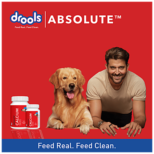 Drools Absolute Calcium Chewable Tablets - For Pets, -, 50 pcs Premium Supplement