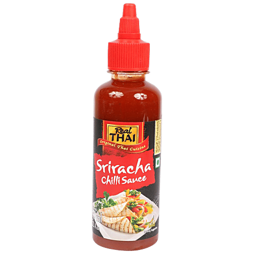 REAL THAI Sriracha Hot Chilli Sauce, 240 ml PET Bottle No Cholesterol, No Trans Fat