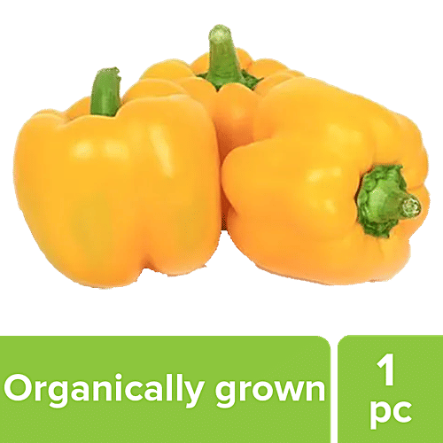 Fresho Capsicum - Yellow, Organically Grown, 1 pc  