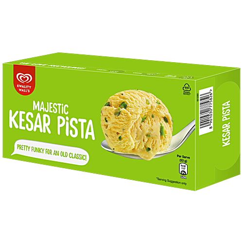 Kwality Wall's Frozen Dessert - Majestic Kesar Pista, 700 ml  