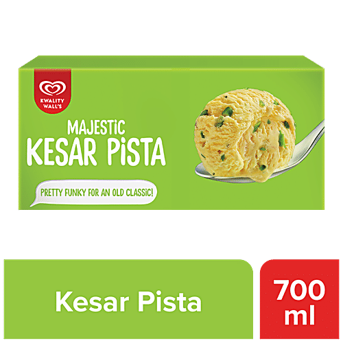 Kwality Wall's Frozen Dessert - Majestic Kesar Pista, 700 ml  