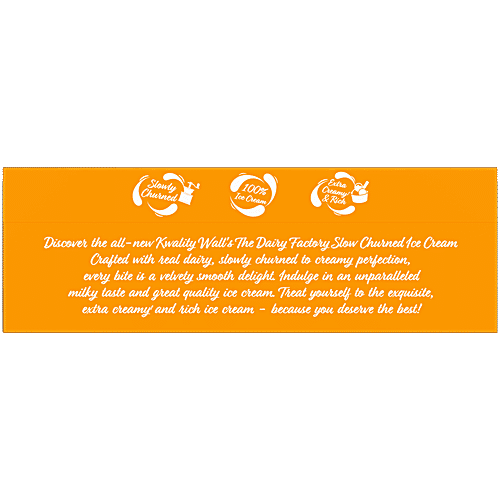 Kwality Wall's The Dairy Factory Alphonso Mango Ice Cream, 700 ml Party Pack 