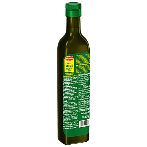 Del Monte Extra Virgin Olive Oil, 250 ml Bottle Free from Argemone oil
