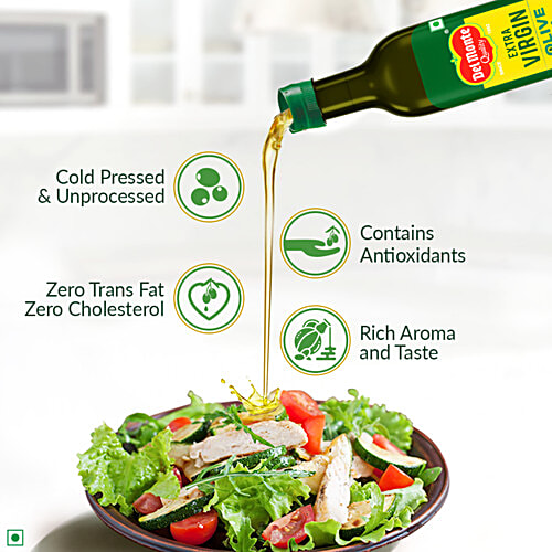 Del Monte Extra Virgin Olive Oil, 250 ml Bottle Free from Argemone oil