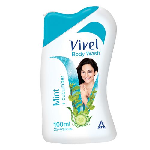 Vivel Body Wash - Mint, Cucumber, 100 ml  
