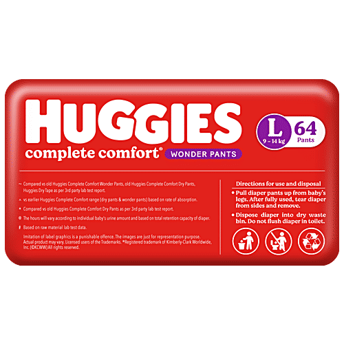 Huggies Wonder Pants - Large, 64 pcs  