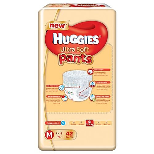 Huggies Ultra Soft Premium Pants Medium - 42 Diaper Pants, 42 pcs  