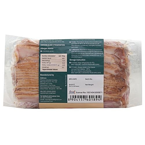Quickee'S Bacon - Pork, Streaky, 350 g  