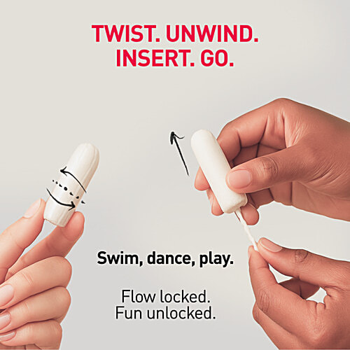 SIRONA Period Made Easy Tampons - 20 Piece | For Heavy Flow | Biodegradable Tampons | FDA Approved, 20 pcs  Prevent Staining & Odour