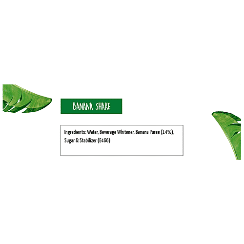 Storia Banana Shake, No Added Preservatives, Trans Fat Free, 180 ml PET Bottle