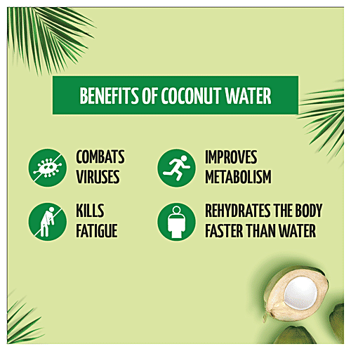 Storia Natural Tender Coconut Water - No Added Sugar, 200 ml Tetra Pak No Preservatives, No Added Flavour