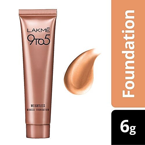 Lakme Foundation - Weightless Mousse, 9 To 5, 6 g Rose Ivory 
