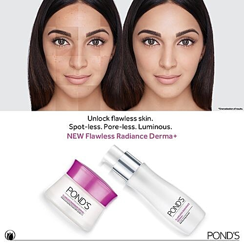 Ponds Flawless Radiance Derma+ Moisturising Day Cream SPF 30 PA+++, 50 g  