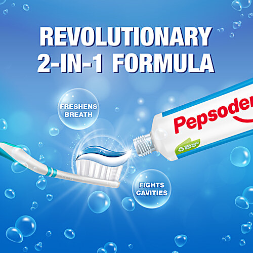 Pepsodent Toothpaste - Cavity Protection, 2-In-1, 130 g (Pack of 2) 