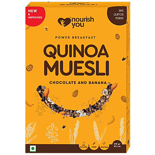 Buy Nourish you Quinoa Muesli Chocolate & Banana Online at Best Price