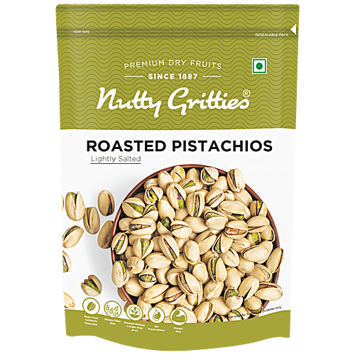 Buy Nutty Gritties Pistachios Jumbo Roasted Lightly Salted 200 Gm