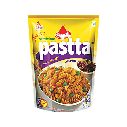 Bambino Instant Pastta - with Masala, 65 g Pouch Good Source of Protein