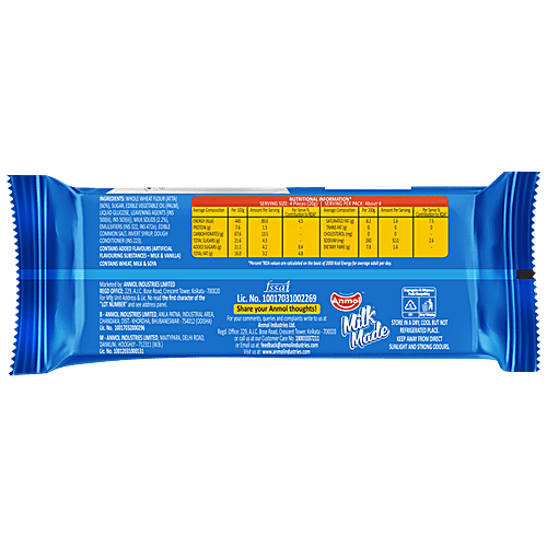 Anmol Milk Made Biscuits - Healthy & Delicious, Tea Time Snack, 85 g Zero Trans Fat, Zero Cholesterol