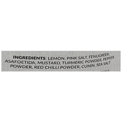 Dhatu Organics & Naturals Pickle - Lemon, Oil Free, 250 g  