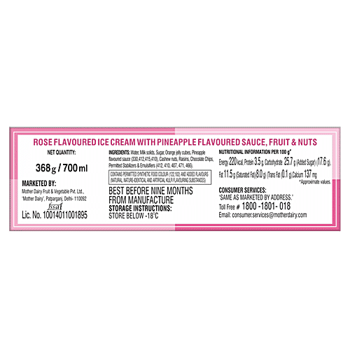 mother dairy Ice Cream - American Nuts, 700 ml Buy 1 Get 1 Free 