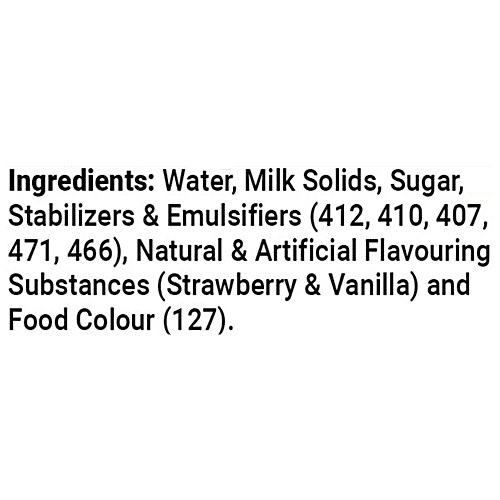 Mother Dairy Vanilla & Strawberry Ice Cream - Two In One, 700 ml Buy 1 Get 1 Free 
