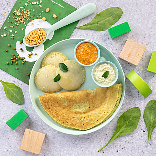 Slurrp Farm Millet Spinach Dosa Mix, 150 g No Preservatives, Protein Rich