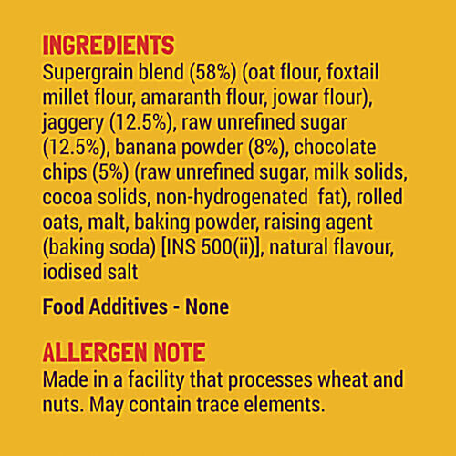 Slurrp Farm Banana Choco-Chip Millet Pancake Mix, 150 g  