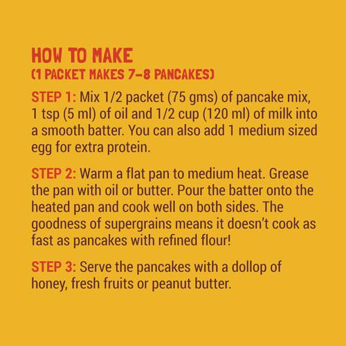 Slurrp Farm Banana Chocochip Pancake Mix - No Maida, Eggless Instant Healthy Breakfast, 150 g  No Preservatives, No Maida