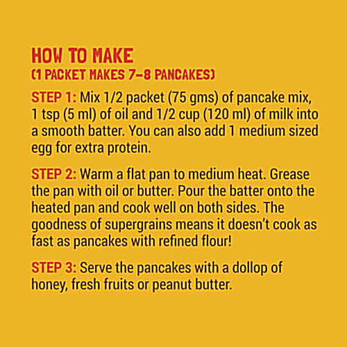 Slurrp Farm Banana Choco-Chip Millet Pancake Mix, 150 g  