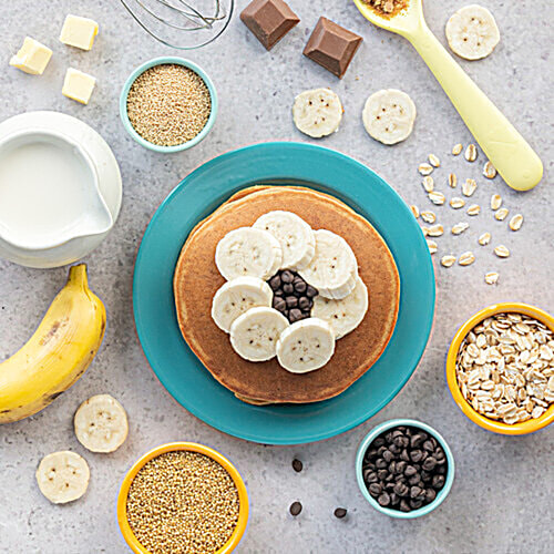 Slurrp Farm Banana Choco-Chip Millet Pancake Mix, 150 g  