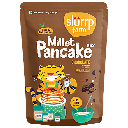 Slurrp Farm Chocolate Millet Pancake Mix, 150 g