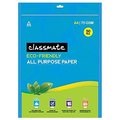Buy Classmate All Purpose Paper A4 75 Gsm 50 Pages Online At Best Price