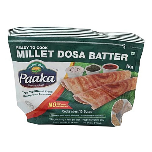 Buy Paaka Millet Dosa Batter 1 kg Online at Best Price. of Rs 90
