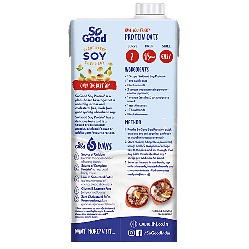 Buy So Good Soy Milk Protein Creamy Original 1 L Online At Best Price
