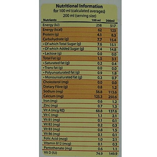 Buy So Good Soy Milk Protein Cafe Latte 200 Ml Online At Best Price