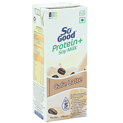Buy So Good Soy Milk Protein Cafe Latte 200 Ml Online At Best Price of