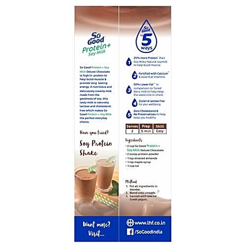 Buy So Good Soy Milk Protein Deluxe Chocolate 200 Ml Online At Best